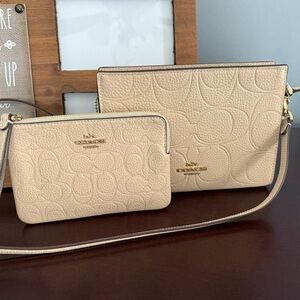 Coach Tan Crossbody Bag Set